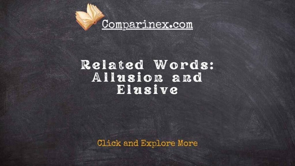 Elude or allude