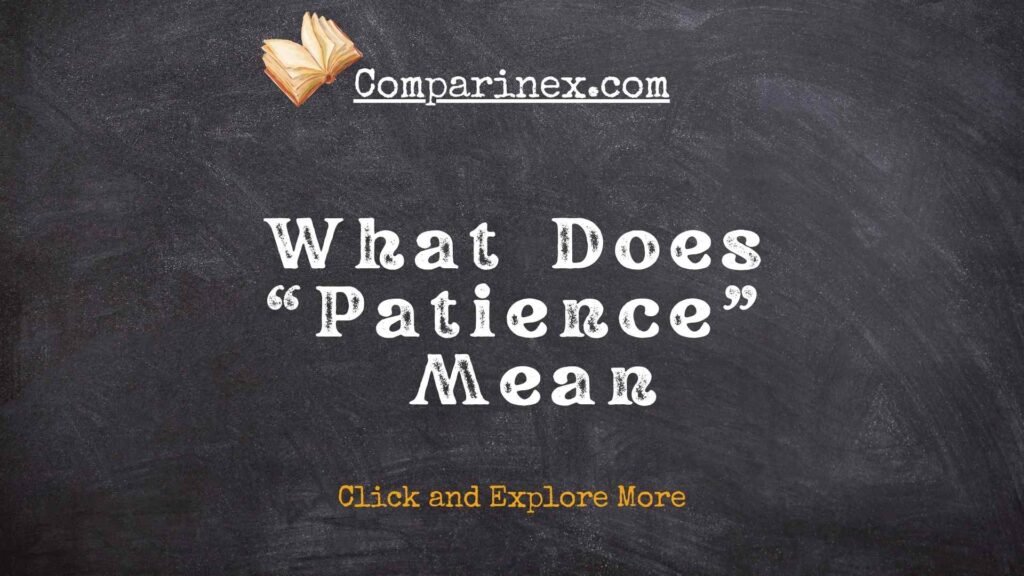 Patient or patience