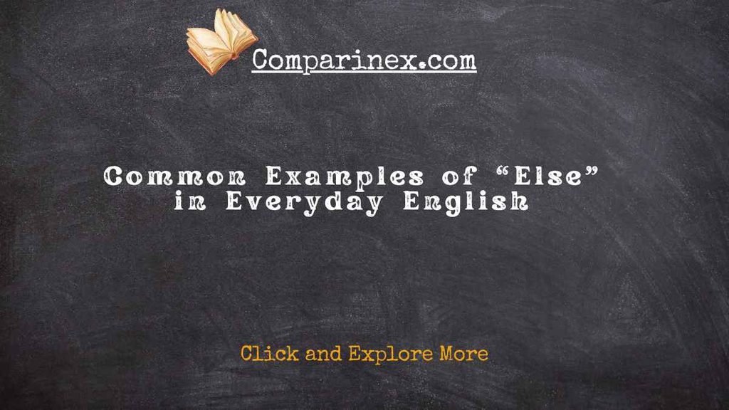 Elses or Elses