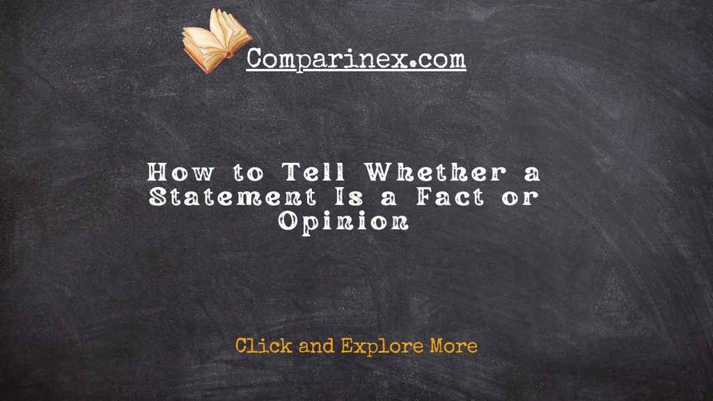 Fact or Opinion