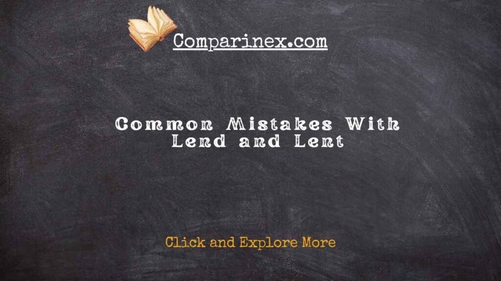 Lended or Lent
