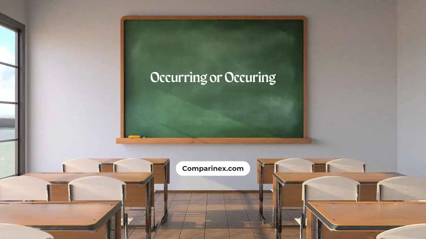 Occurring or occuring