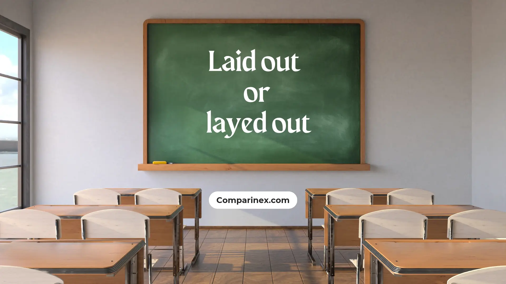 Laid out or layed out